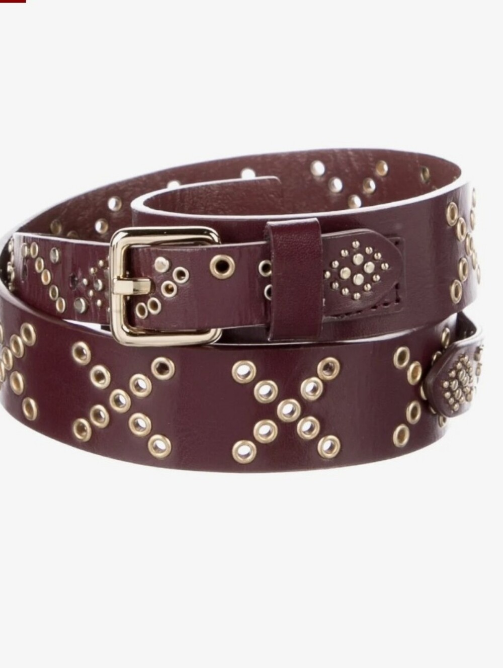 Rebecca Minkoff Genuine Leather Belt With Embellishments Size Small